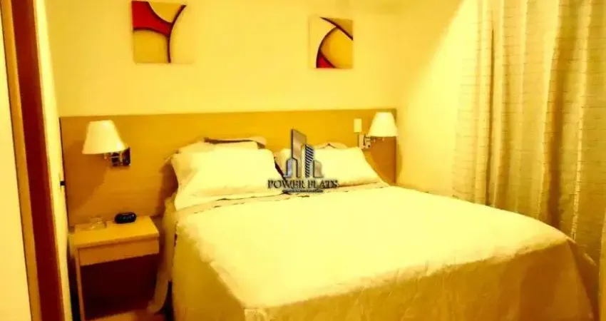 Flat mobiliado na bela cintra: 1 q, piscina, sauna, academia!