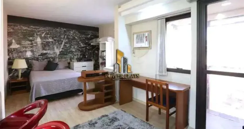 Flat com 1 quarto à venda na Avenida Ibijaú, 364, Moema, São Paulo
