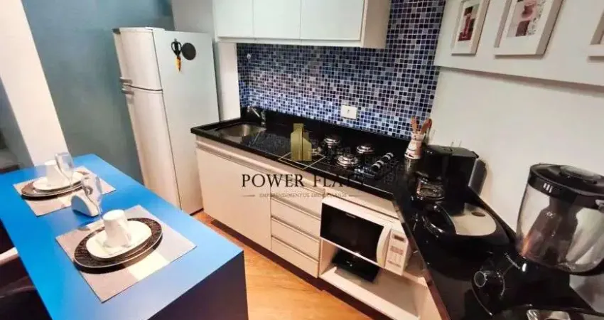 Flat mobiliado para aluguel no condomínio plazzo gritti - bairro - são paulo/sp