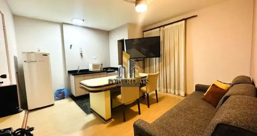 Flat mobiliado com infraestrutura de lazer — jardim paulista