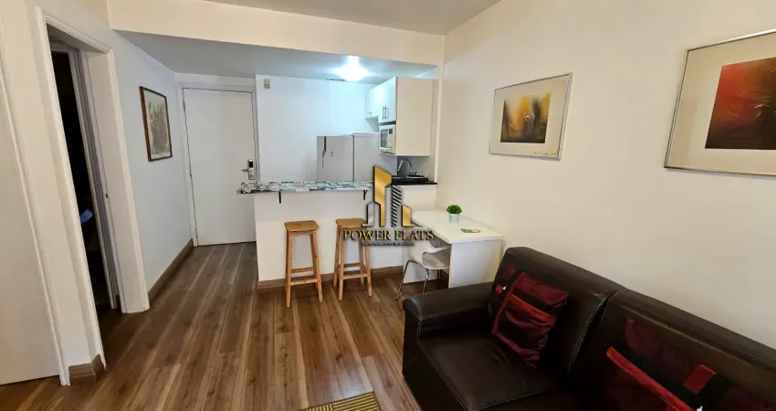 Flat new city itaim – completo, 33m², serviços inclusos e 1 vaga em itaim bibi - são paulo - sp