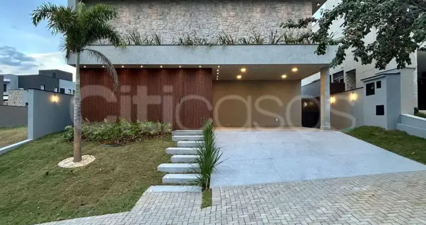 Casa térrea moderna no condomínio em alphaville nova esplanada, votorantim/sp