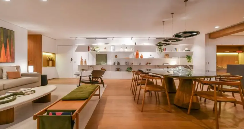 Apartamento tipo para venda em brooklin com 3 quartos, sendo 3 suítes, 213m²