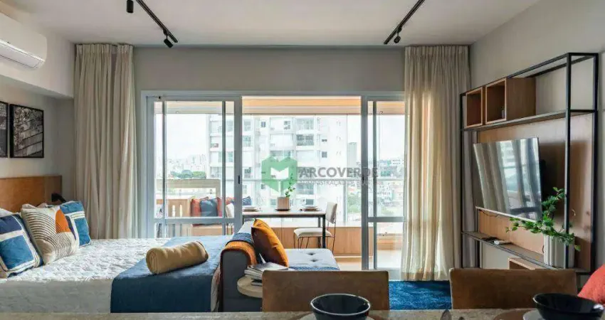 Apartamento com 1 dormitório à venda, 42 m² por r$ 610.000,00 - campo belo - são paulo/sp