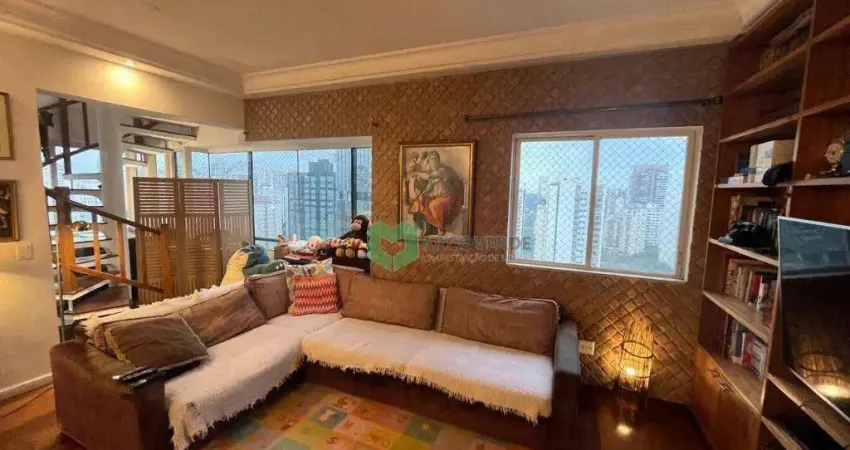 Cobertura com 4 dormitórios à venda, 300 m² por r$ 2.800.000,00 - campo belo - são paulo/sp