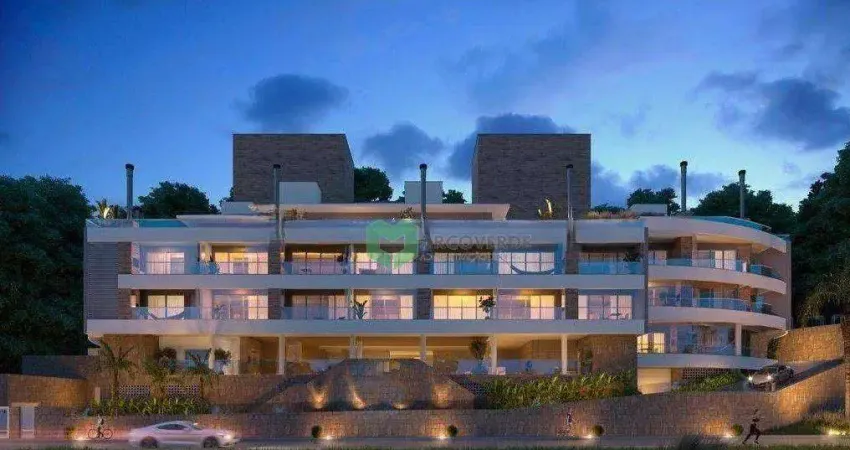 Apartamento duplex com 4 dormitórios à venda, 130 m² por r$ 2.750.000,00 - jurerê - florianópolis/sc