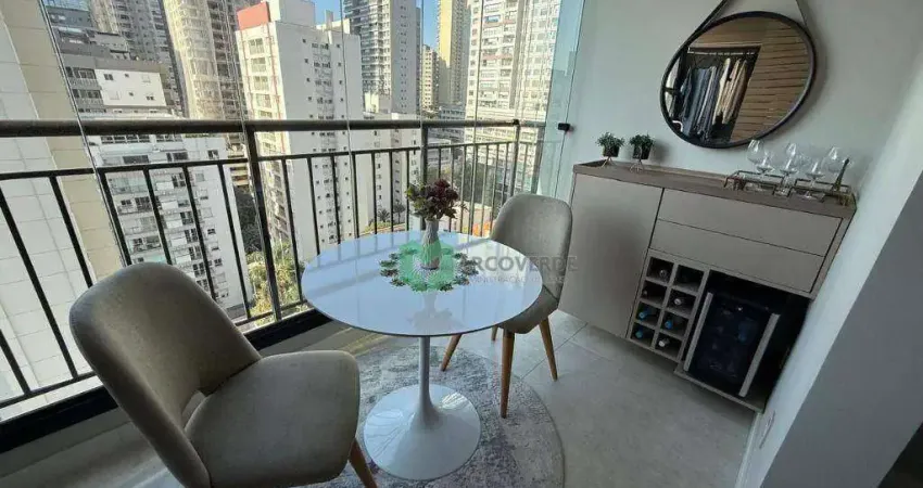 Apartamento mobiliado com 1 quarto à venda, 33 m² por r$ 680.000 - vila mariana - são paulo/sp