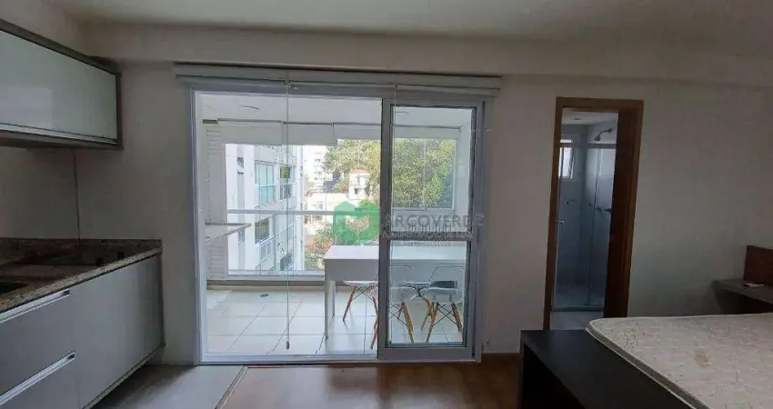 Studio completo com 1 vaga e depósito bem localizado no sumaré.