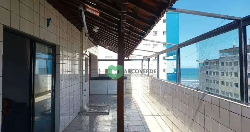 Cobertura com 3 dormitórios à venda, 150 m² por r$ 560.000,00 - mirim - praia grande/sp