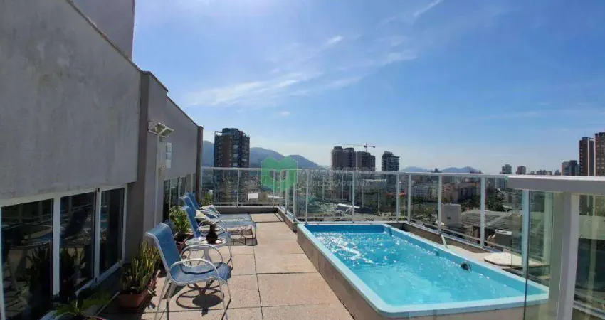 Cobertura duplex na praia da enseada - guarujá - 235 m² - venda ou locação