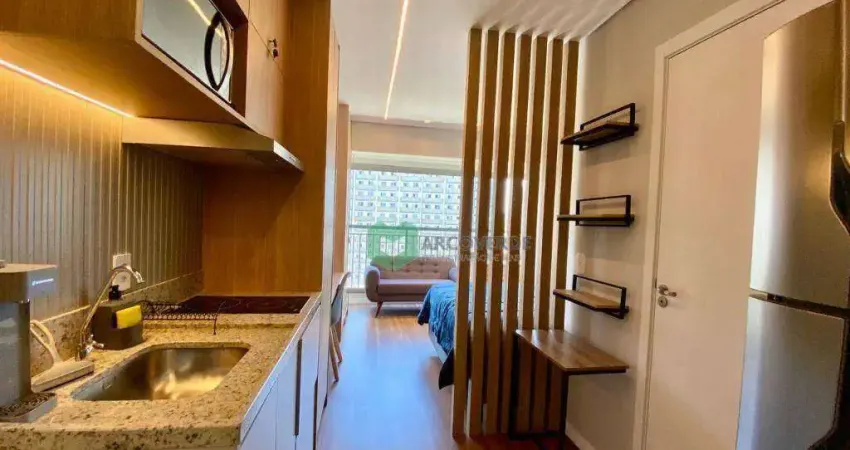 Apartamento com 1 dormitório para alugar, 22 m², mobiliado, sem vaga, por r$ 3.100/mês - vila madalena - são paulo/sp