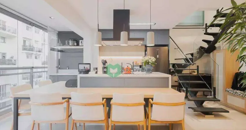 Cobertura com 2 dormitórios à venda, 97 m² por r$ 1.980.000,00 - vila madalena - são paulo/sp