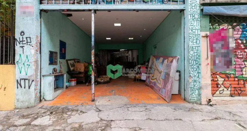 Barracão, 420 m² - venda por r$ 4.000.000,00 ou aluguel por r$ 12.500,00/mês - santa cecília - são paulo/sp