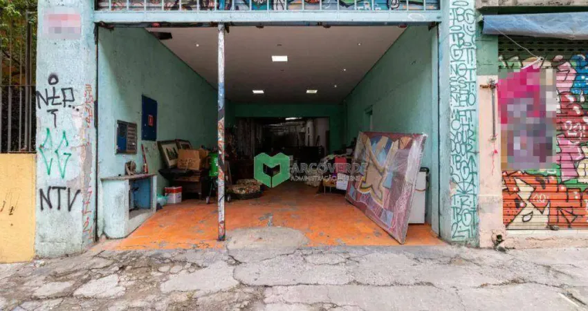 Barracão, 420 m² - venda por r$ 4.000.000,00 ou aluguel por r$ 12.500,00/mês - santa cecília - são paulo/sp