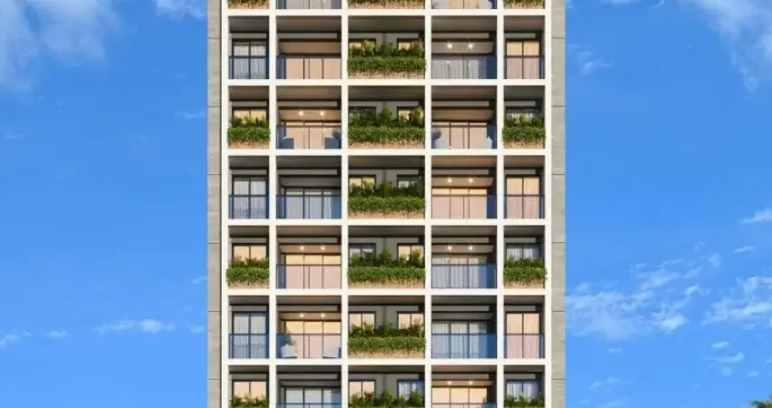 Flat entre o verde do parque e o azul do mar