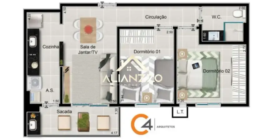 Lançamento apartamento padrão bairro bonfim paulista em ribeirão preto/sp. alianzzo imóveis