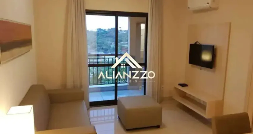 Flat mobiliado para locação no ribeirânia - ribeirão preto/sp, alianzzo imóveis.