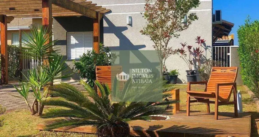 Casa com 3 dormitórios sendo 1 suíte à venda, 140 m² por r$ 850.000 - condomínio terras de atibaia i - atibaia/sp