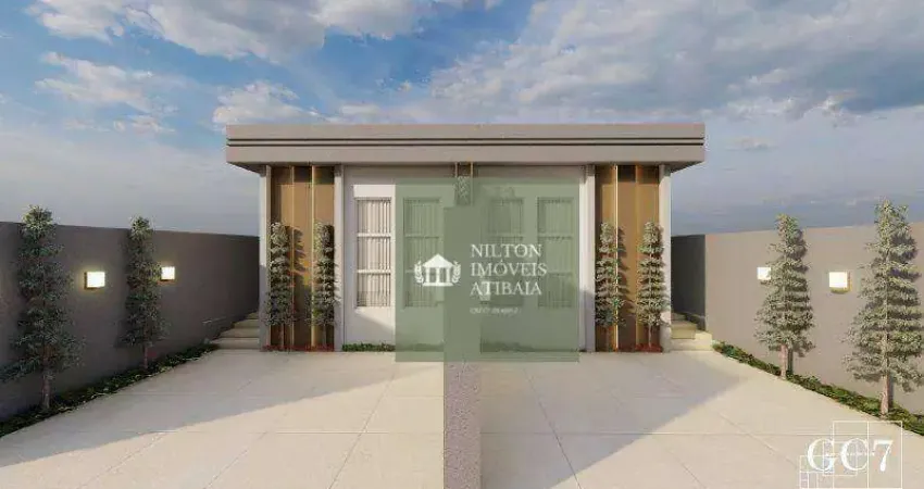 Casa com 3 dormitórios sendo 1 suíte à venda, 91,5 m² por r$ 600.000 - jardim dos pinheiros - atibaia/sp