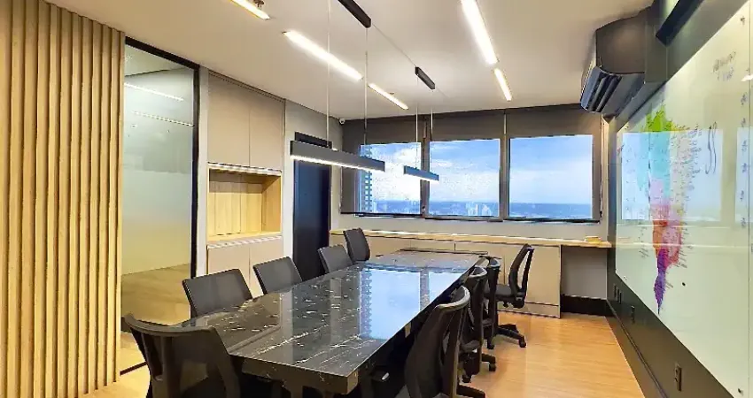 Alugo sala comercial/ corporativo 204m2 mobiliada e decorada no sb medical