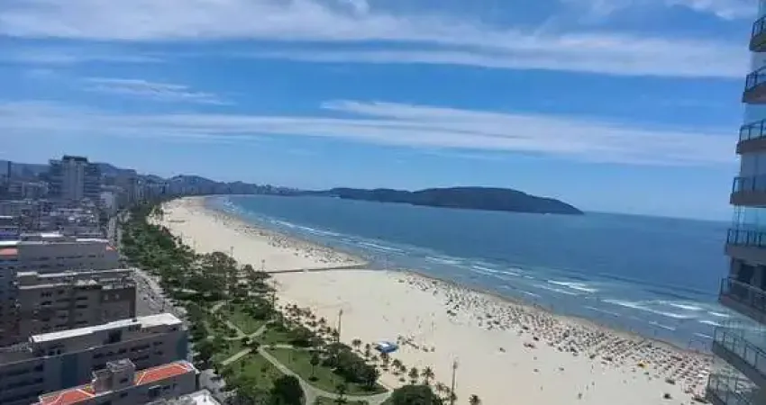 Temporada-apto 2 dormitórios vista total mar- unlimited ocean fron-santos