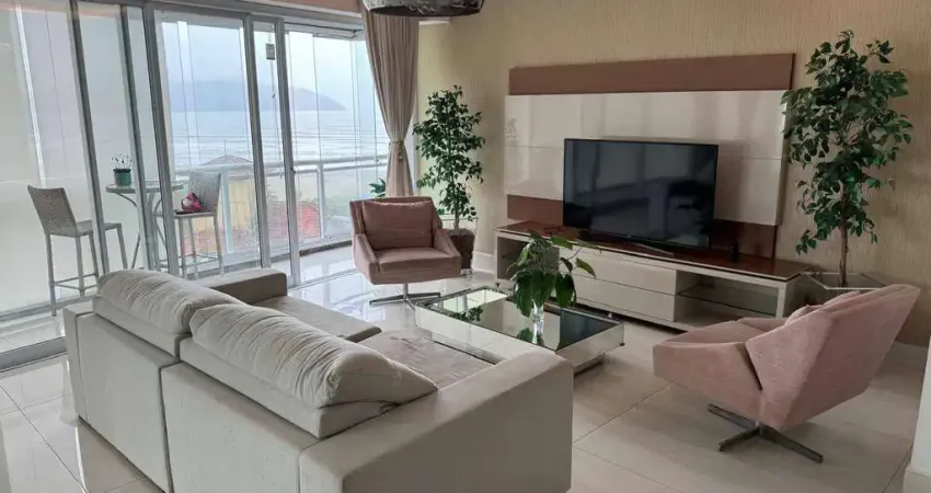 Temporada - apto 3 dormitórios vista total mar- unlimited ocean fron-santos