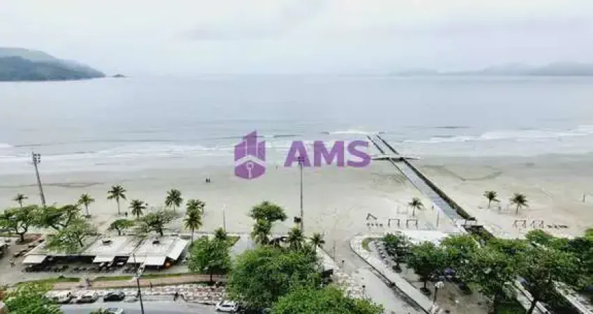 Apartamento de 3 quartos com vista total do mar - Embaré, Santos/SP