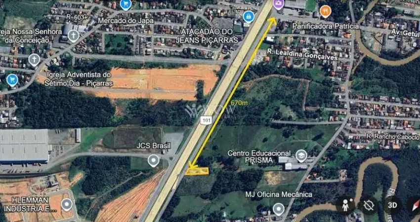 Terreno à venda na Av. Ver. Antônio Pereira, Balneário Piçarras - SC, km 101,8, Centro, Balneário Piçarras