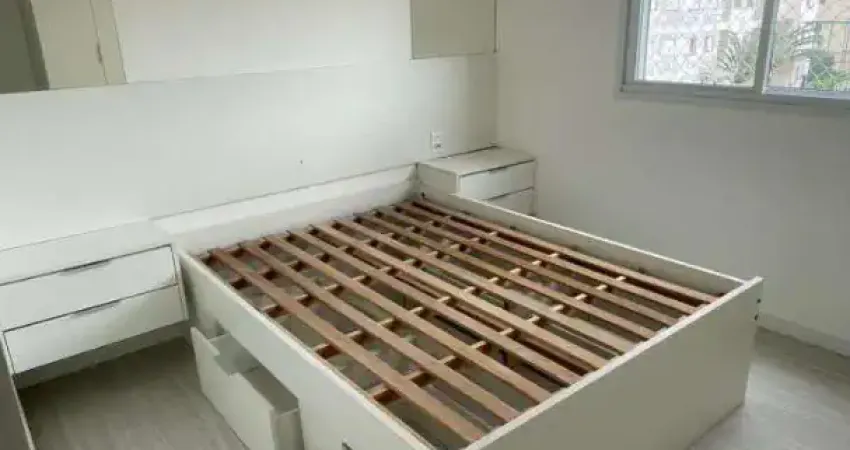 Lindo apartamento com sala estendida com churrasqueira gourmet e mobiliado