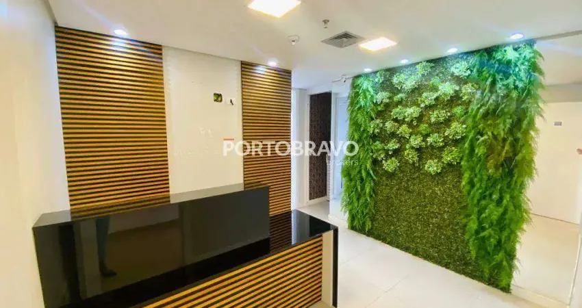 Sala comercial alphaville centro venda semi mobiliada 42m 1 vaga