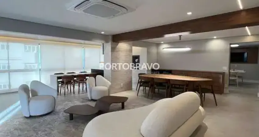 APARTAMENTO ALPHAVILLE 287M² MOBILIADO 3 SUITES 4 Vagas de garagem