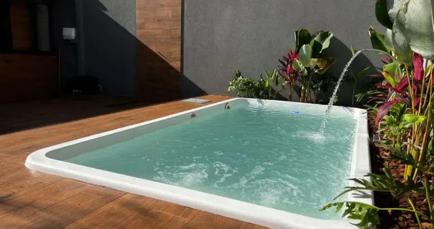 Casa bairro jardim brasília - 3/4 sendo 1 suíte - piscina e churrasqueira