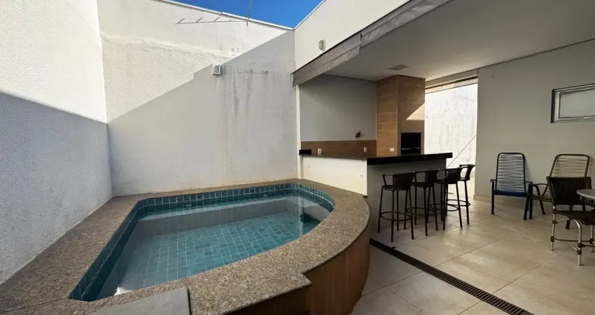Casa com 3/4 sendo 1 suíte - escritório - churrasqueira e piscina