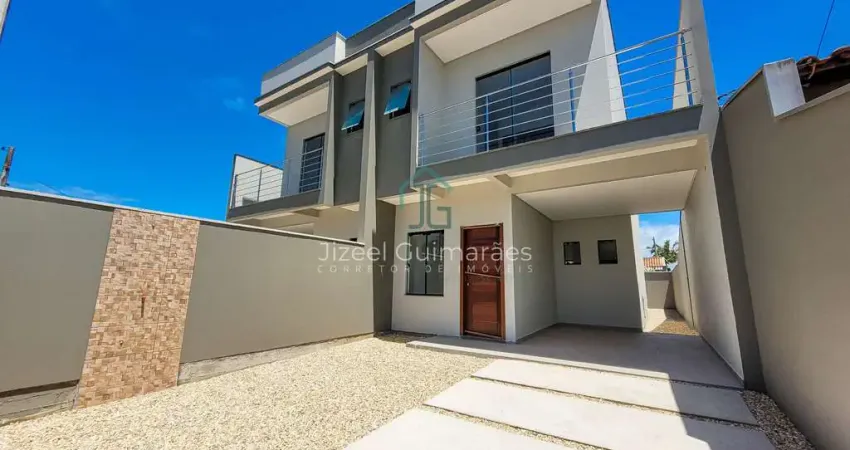 Sobrado pronto para morar com 2 suítes, 108 m², à venda por r$ 549.000- itajuba - barra velha/sc