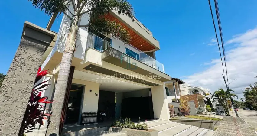 Sobrado de alto padrão em condomínio fechado à venda – 4 suítes e lazer completo, 232m² por r$ 2.800.000 - centro - balneário piçarras/sc