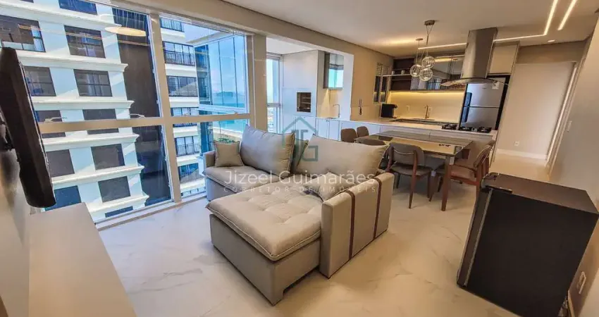 Locação anual - apartamento alto padrão mobiliado com vista para o mar - 2 suítes e 2 vagas por r$ 6.000,00 - itacolomi - balneário piçarras/sc