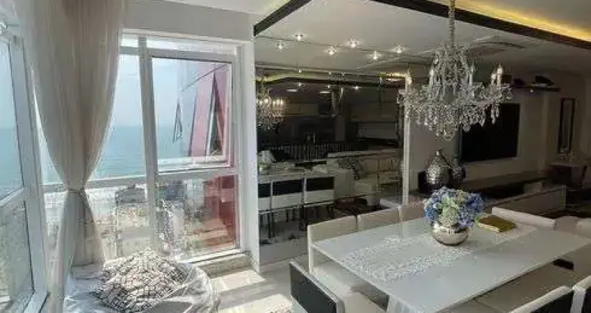 Vende-se apartamento 206 m² mobiliado 4 suítes, sendo 1 suíte master em meia praia - itapema - sc