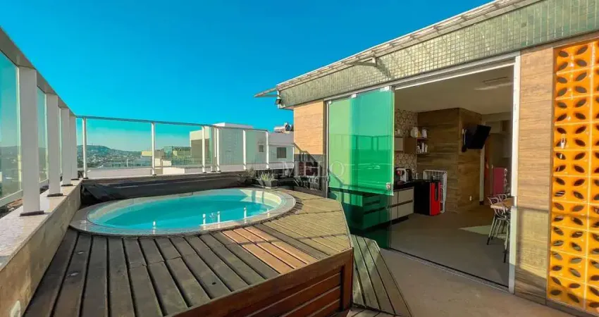 Excelente cobertura  à venda no bairro itapoã por r$ 1.290.000,00