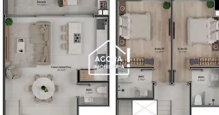 Apartamento com 2 quartos à venda na Castro Alves, 968, Balneário, Florianópolis