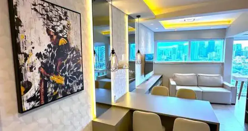 Apartamento 47m² - reformado e mobiliado com 1 dorm e vaga – brooklin