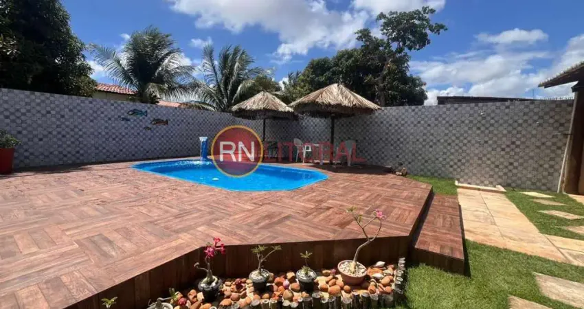 Casa de praia para venda em ceará-mirim, porto mirim, 2 dormitórios, 2 suítes, 1 banheiro, 4 vagas