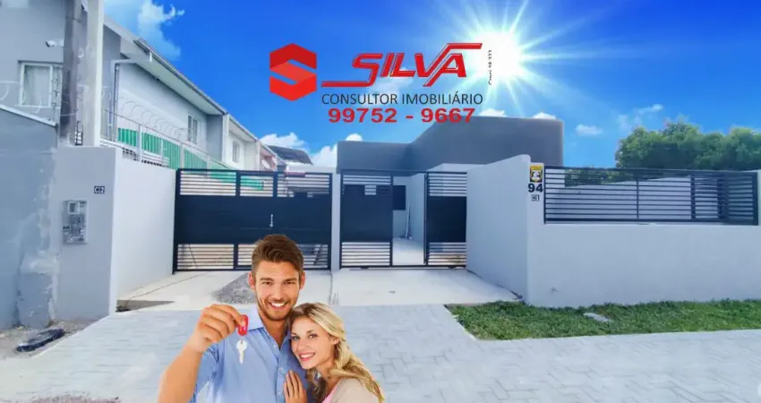 Casa  c/ 65m² - 03 quartos sendo  01 suíte -  churrasqueira - bairro  uberaba - pr