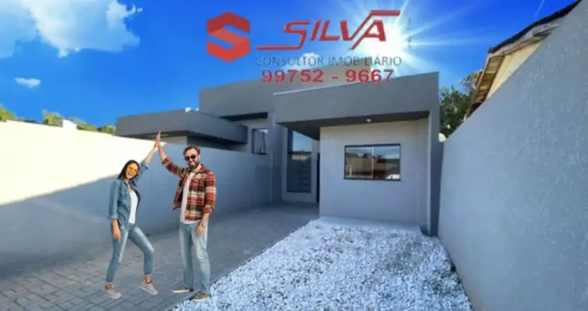 Casa  c/ 70m² - 03 Quartos  - com Quintal -  Churrasqueira - Alto Tarumã - Pinhais - PR