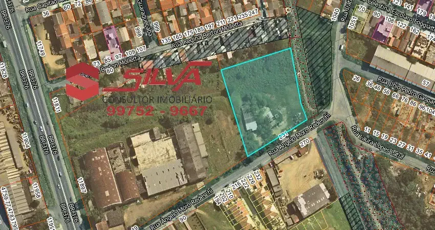 Terreno c/ 6.238 m² com projeto para 03 blocos para 132 apartamentos – bairro cruzeiro – são josé dos pinhais - pr