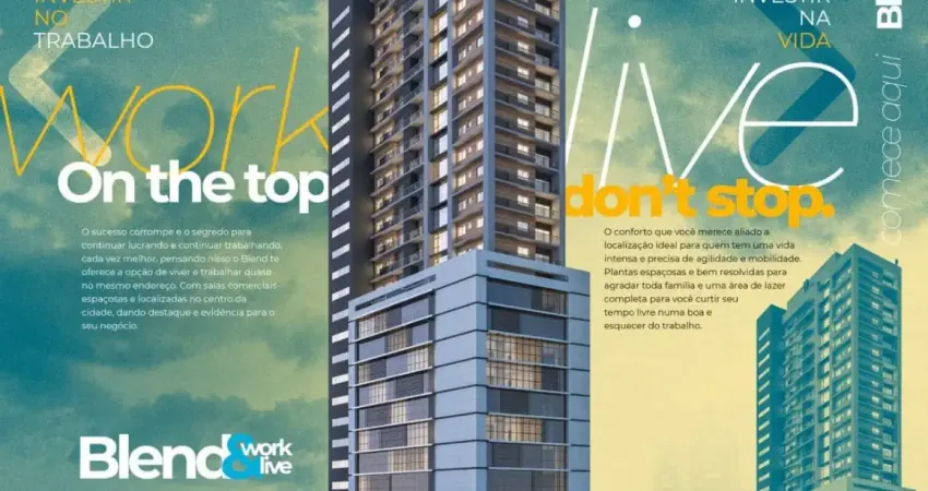 Seu negócio em outro patamar – salas comerciais incríveis no edifício blend work & live