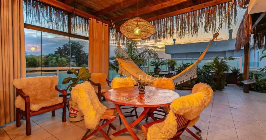 Cobertura na praia do campeche com 2 dormitórios à venda, 210 m² por r$ 2.700.000 - campeche - florianópolis/sc