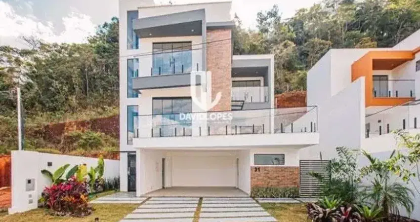Casa com elevador - cond. fechado - 3 suítes - 320m² - 2 vgs - venda - juiz de fora - mg