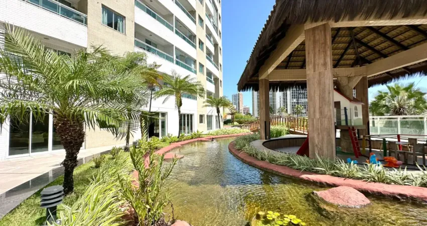 Apartamento duplex com 100m2, 3 suítes, 2 vagas com varanda e vista pro mar.