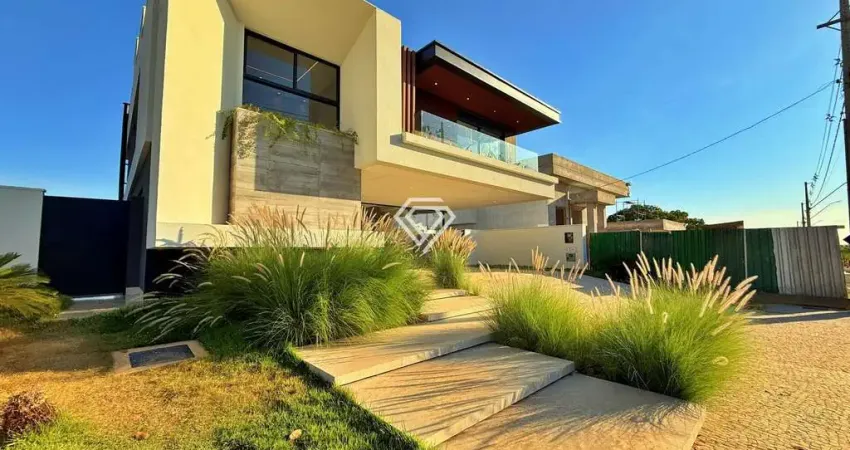 Sobrado 4 suítes, 350 m² c/ lazer à venda no condominio caribe golf