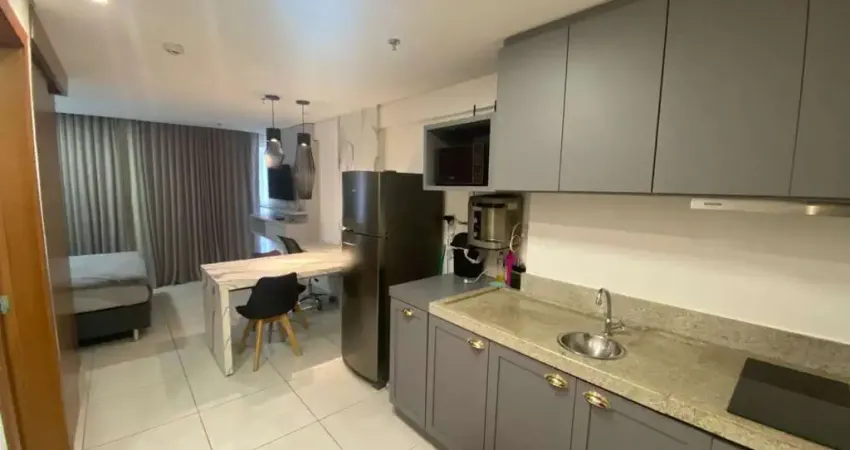 Flat com 1 dormitório para alugar, 35 m² por r$ 3.700,00/mês - 201 sul (vivence suíte hotel)